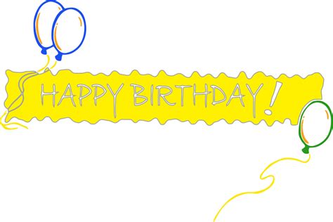 Happy Birthday Banner PNG Transparent Images | PNG All