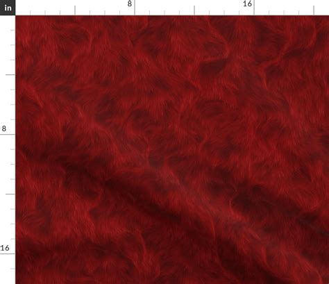 red faux fur texture seamless Fabric | Spoonflower