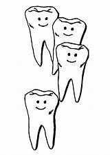 Teeth Coloring Page sketch template