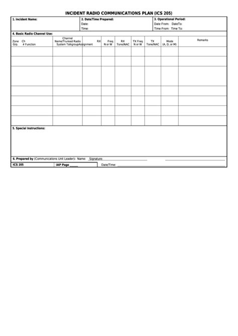 Ics Form 203 Fillable - Printable Forms Free Online