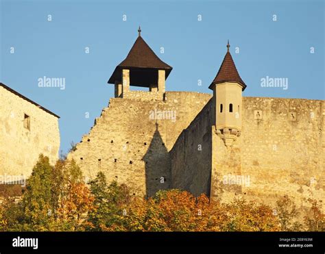 Castle in Trencin. Slovakia Stock Photo - Alamy