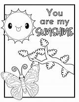 You Are My Sunshine Coloring Pages  Healing Home sketch template