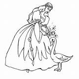 Swan Princess Coloring Page sketch template