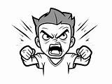 Angry Face Coloring Fun  Page sketch template