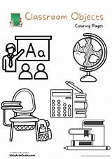 Classroom Objects Coloring Esl Worksheet By Yasinka  Vrogueco sketch template
