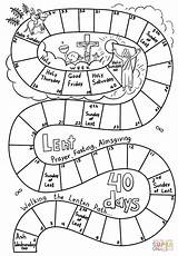 40 Days Of Lent Coloring Page Pages sketch template