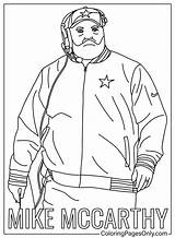 Mike McCarthy Coloring Page  Free Printable Pages sketch template