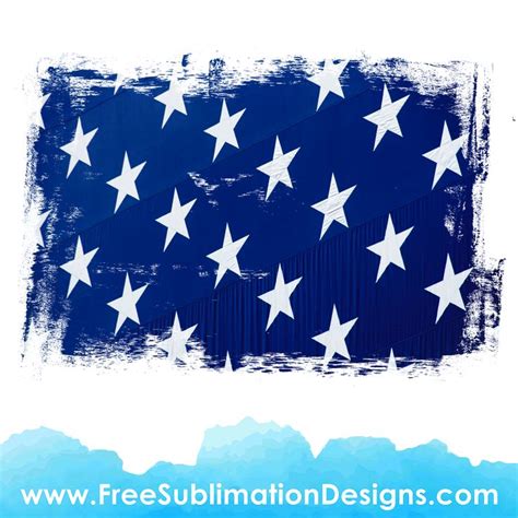 Free Sublimation Print - USA Stars Banner Distressed Background File ...