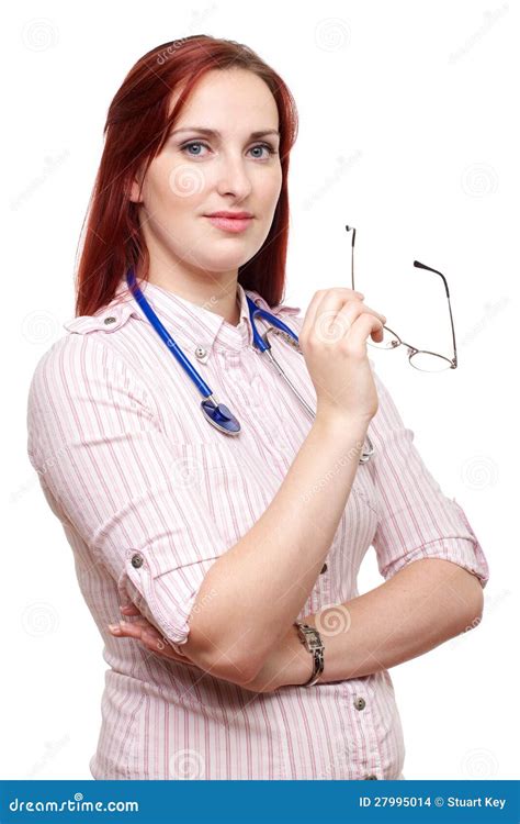 Young Female Doctor With Glasses Stock Images - Image: 27995014