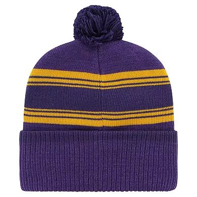 Men's '47 Purple Minnesota Vikings Fadeout Cuffed Knit Hat with Pom