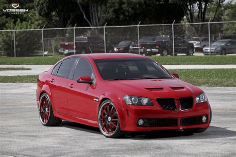 Make Over of Red Pontiac G8 Equipped With Vossen Custom Wheels — CARiD ...