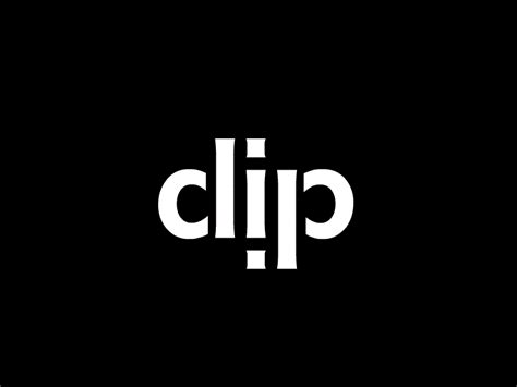 https://dribbble.com/shots/3800507-CLIP-Ambigram Logo Word, Holy Cross, Logo Design Inspiration ...