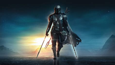 The Mandalorian Beskar Spear And The Darksaber 4k Wallpaper,HD Tv Shows Wallpapers,4k Wallpapers ...