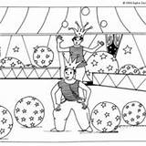 Coloring Trapeze Artist Dibujo Clipart Horse Pages Trapecista Cliparts  sketch template