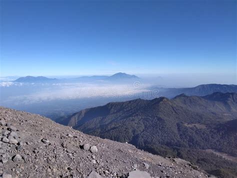 View of Mountains from Top of Mount Semeru Stock Photo - Image of ridge, nature: 203187236