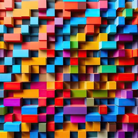 Premium AI Image | Decorative multicolor wood wall background