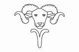 Aries Sign Coloring Pages sketch template