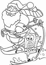 Spongebob Christmas Coloring  Brengosfilmitali sketch template