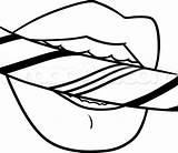 Lips Template Coloring Pages sketch template