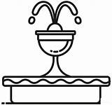 Fountain coloring page  ColouringPages sketch template