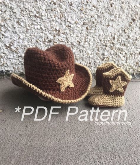 CROCHET PATTERN Baby Cowboy Outfit Cowboy Pattern Cowboy - Etsy