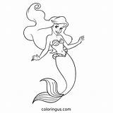 Ariel Coloring Pages Free Printable PDF sketch template