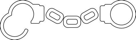 Handcuff Outline Clip Art at Clker.com - vector clip art online ...