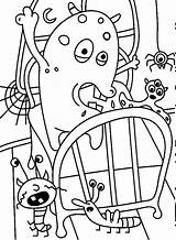 Crazy Monster coloring Page  Download Print Or Color Online For Free sketch template