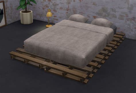 My Sims 4 Blog: Pallet Bed Frame and Mattress by Gatochwegchristel