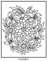 Floral Pattern Coloring Page Free Printable Pages sketch template