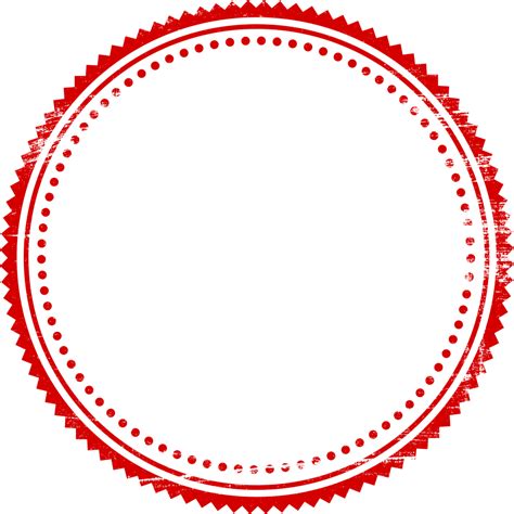 20 Red Empty Stamp Vector (PNG Transparent, SVG) | OnlyGFX.com