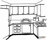 Dibujo De Cocina para colorear  Dibujos Imprimir Gratis sketch template