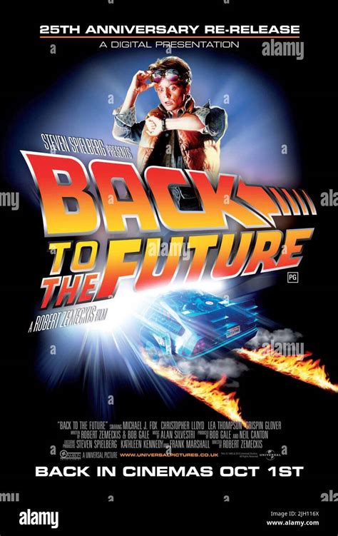 MICHAEL J. FOX POSTER, BACK TO THE FUTURE, 1985 Stock Photo - Alamy