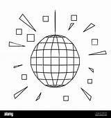 Disco Ball Coloring Pages Sketch Page sketch template