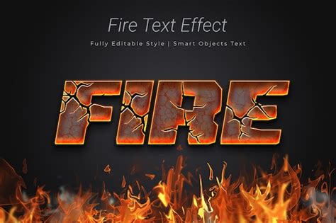 Fire text effect | Premium PSD File