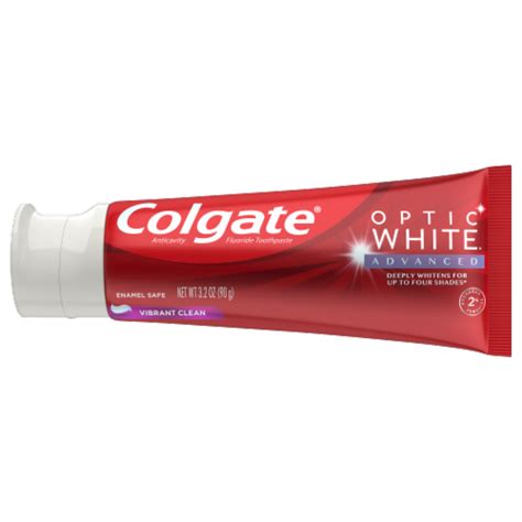 Colgate Optic White Advanced Vibrant Clean Teeth Whitening Toothpaste ...