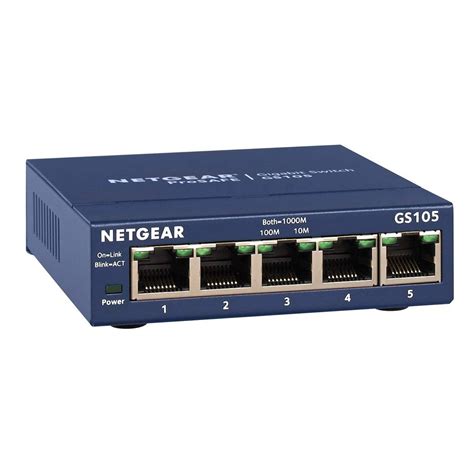 5 Blue Netgear Poe Switch, Model Name/Number: Gs 105 at Rs 25000/unit ...