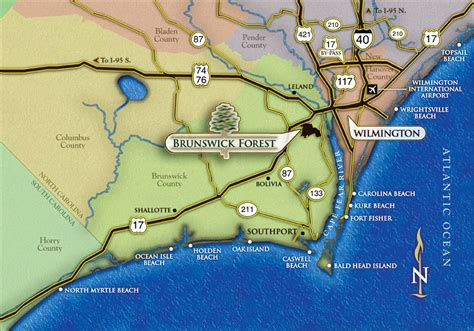 map of wilmington nc - Google Search | Wrightsville beach, Brunswick county, Map