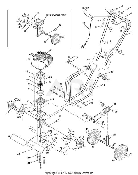 Troy Bilt 12216 Tiller / Edger Parts Diagram for General Assembly