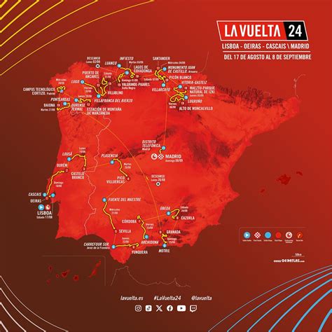 La Vuelta a España 2024: el recorrido oficial, las etapas, las fechas y ...