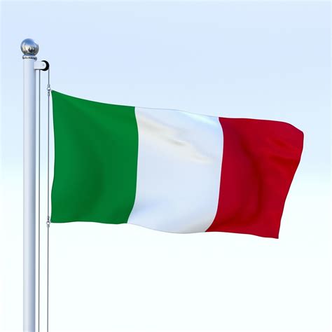 Animated Italy Flag 3D model | CGTrader