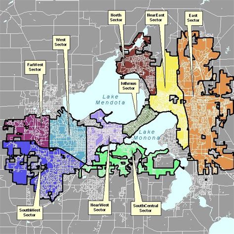 Madison Neighborhood Map | Color 2018