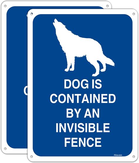 Amazon.com: Wall Decor New Metal Sign Aluminum Sign Quote Sign Beware! Dog Contained by ...