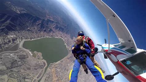 Kylie Gasteiger Tandem Skydiving At Skydive Elsinore - YouTube