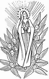 41 Mother mary coloring Page sketch template