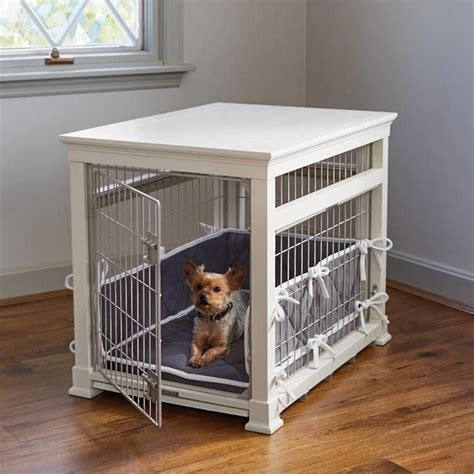 Luxury White Pet Residence Dog Crate | Frontgate | Dog rooms, Dog crate ...