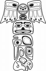 Free Coloring Page Totem Poles  KaitlinecBoyd sketch template