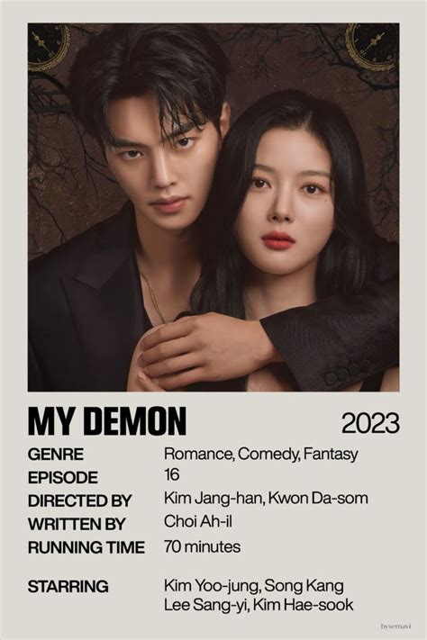 My demon k/drama poster | Korean drama, Kdrama, Drama