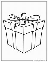 Birthday Present Printable Coloring Sheets  Free Sheet sketch template
