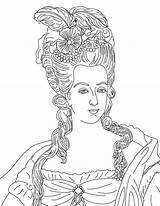 Marie antoinette coloring Pages – Artofit sketch template